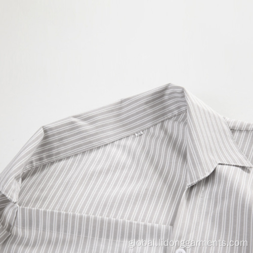Woven Blouse 2019 Striped Sweet Shirt Top Irregular Manufactory